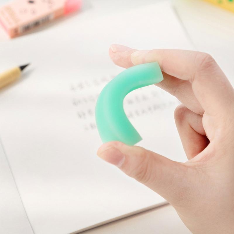 6 Pack Practical Cube Rubber Eraser Flexible for Students Back to School Gift