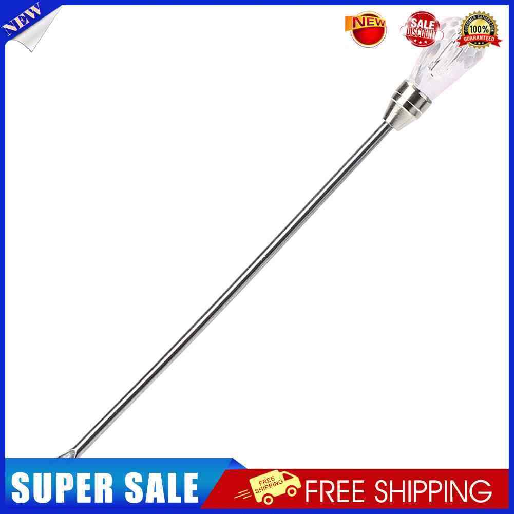 Stainless Steel Mixing Spoon Melted Wax Pills Bead Stirring Stick (Pink)