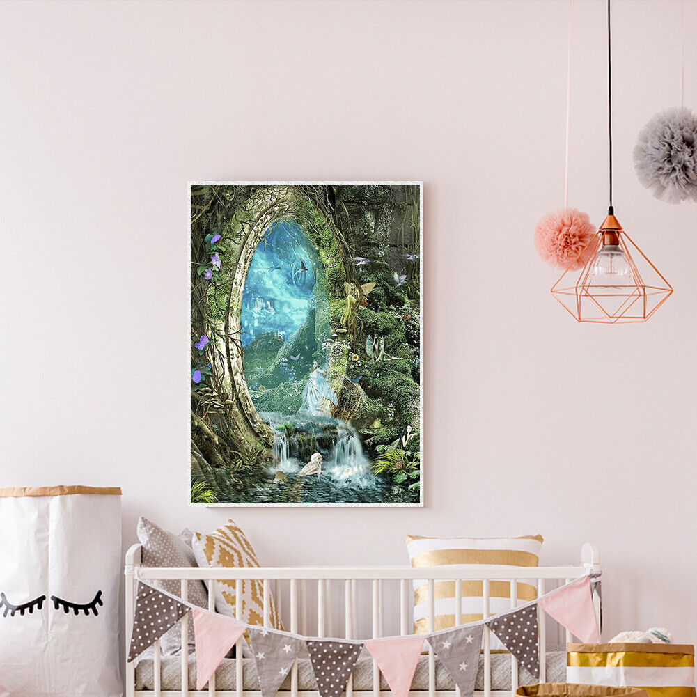 DIY Full Drill Diamond Painting Forest Fairy Tale Rhinestone Mosaic Picture