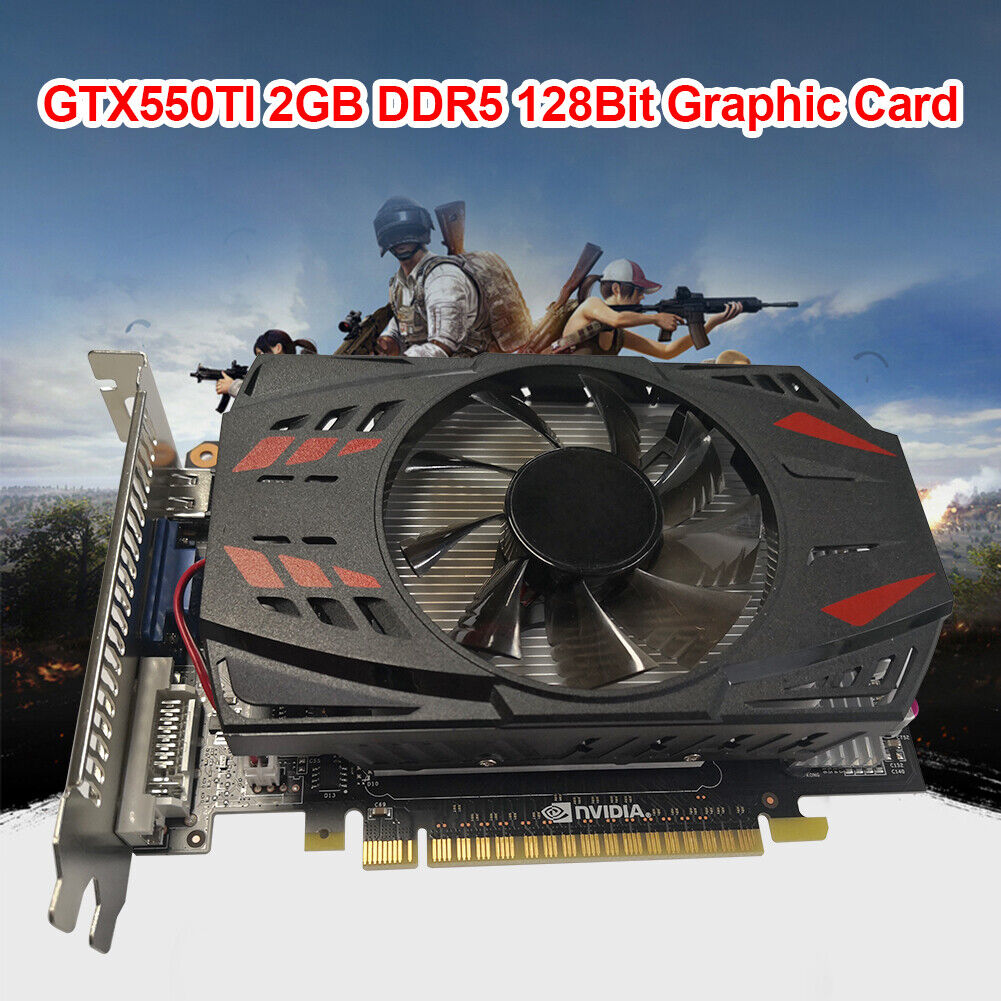 GTX550TI 2GB DDR5 128BIT Gaming Graphics Card with Cooling Fan Video Card