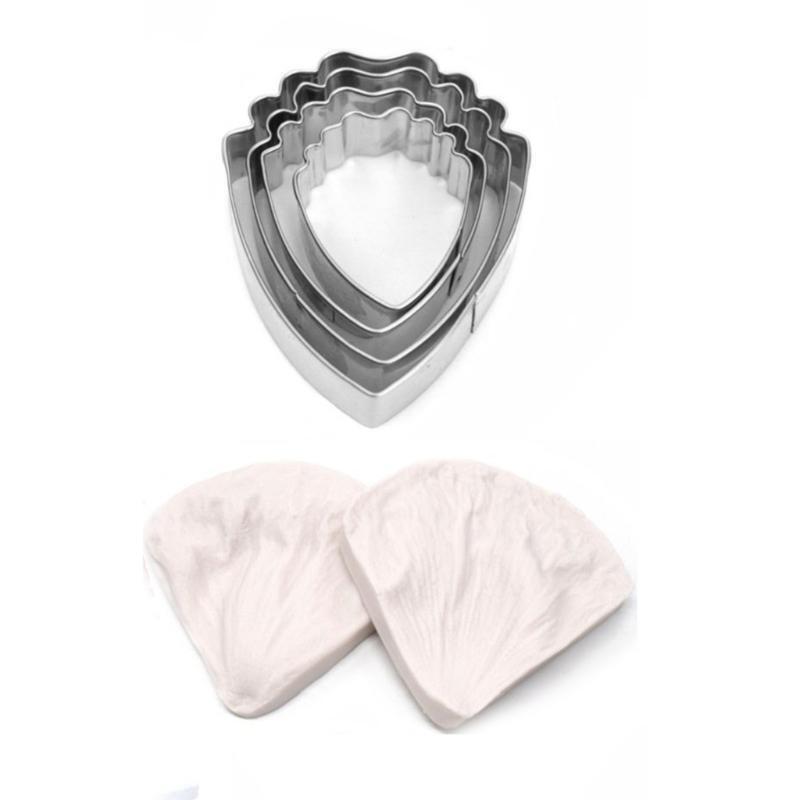 Peony Cutter & Veiner Cake Decorating Supplies Stainless Steel Cookie Cutter