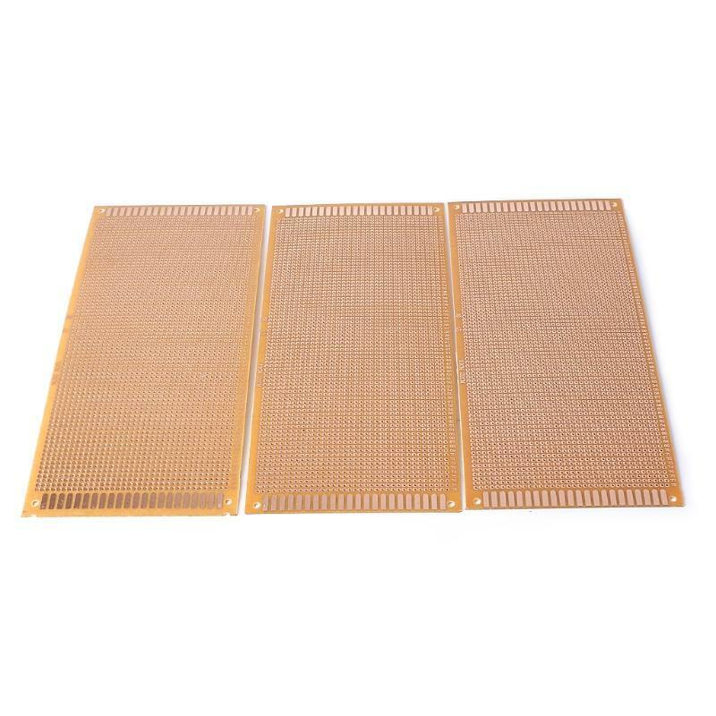 3 Pcs One Side Prototype Matrix PCB Printed Circuit Board 22cm x 10cm