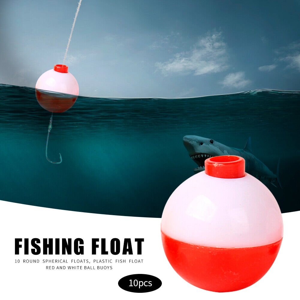 10x Fishing Bobber Set Plastic Round Float Buoy Outdoor Fishing Gear (38mm)
