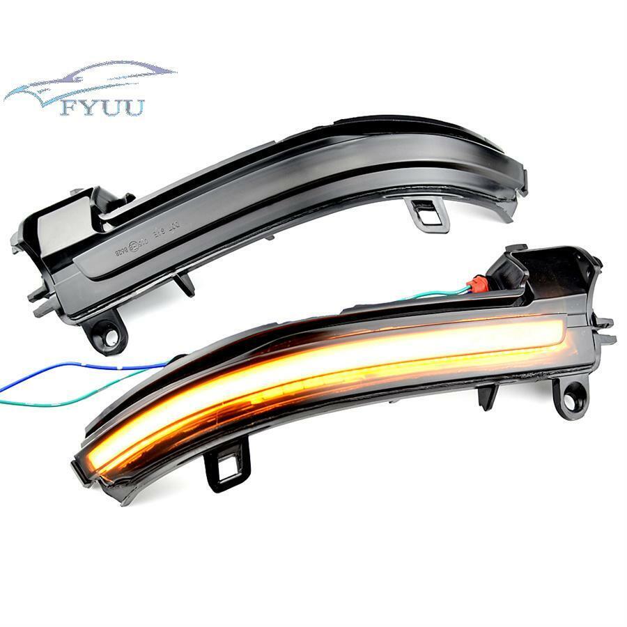 2xBlack Housing Yellow LED Rearview Mirror light Left&Right For BMW i3 2014-2018