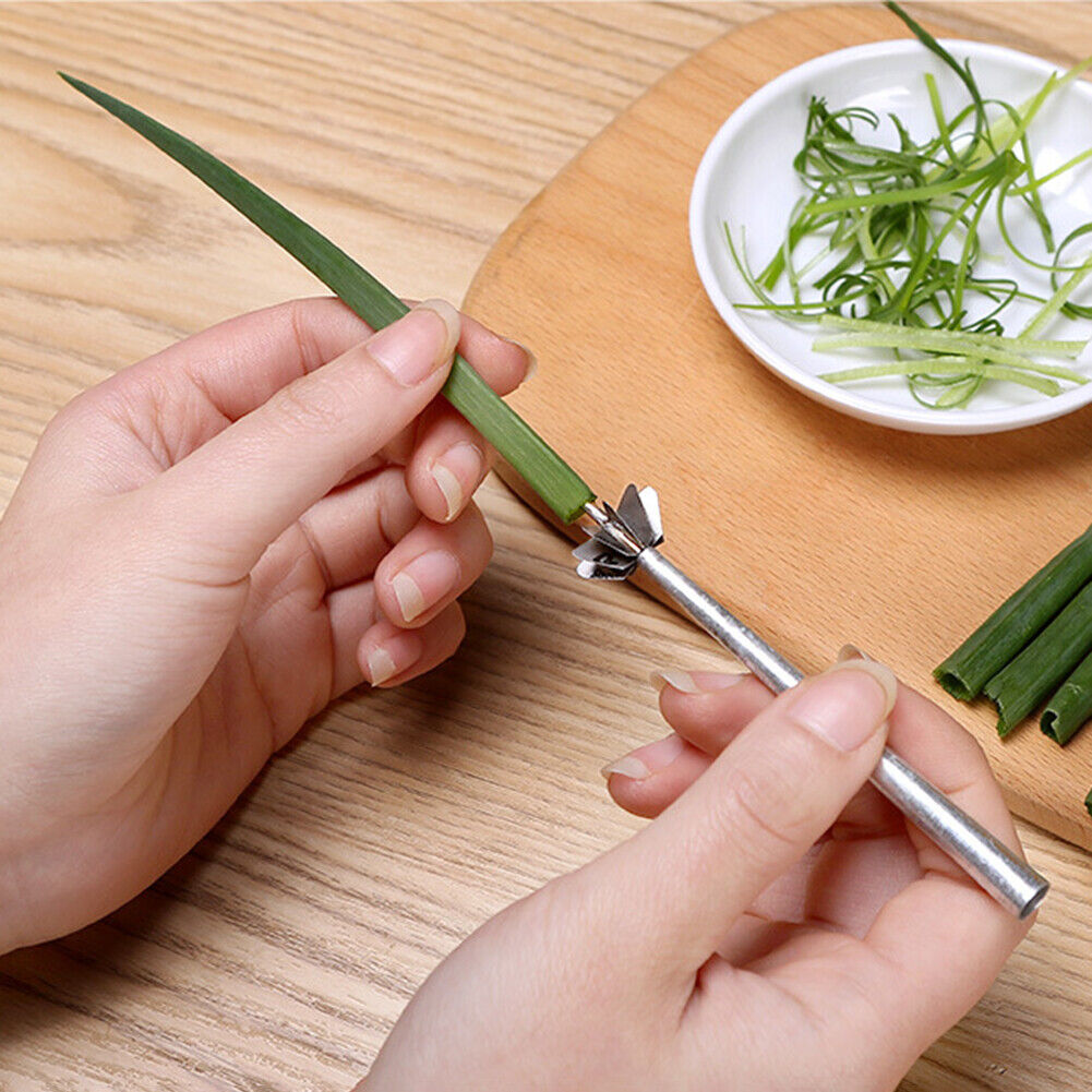 Plum Blossom Shaped Spring Onion Shredder Water Spinach Separator Slicer