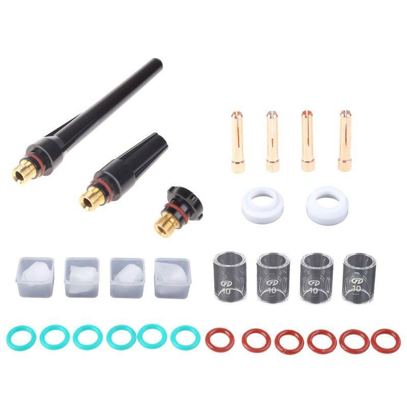 23pcs/set Pyrex TIG Welding Torch Gas Lens #10 Pyrex Cup Kit for Tig WP-17-26