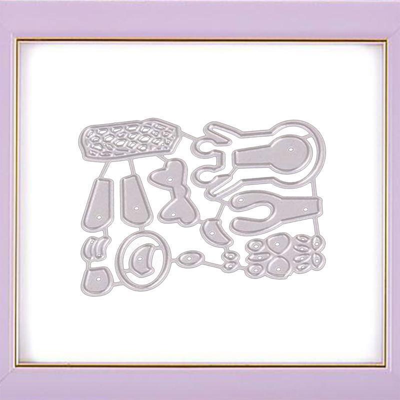 Cute Giraffe Metal Cutting Dies Cartoon Animal Die Cuts Embossing Mould Template