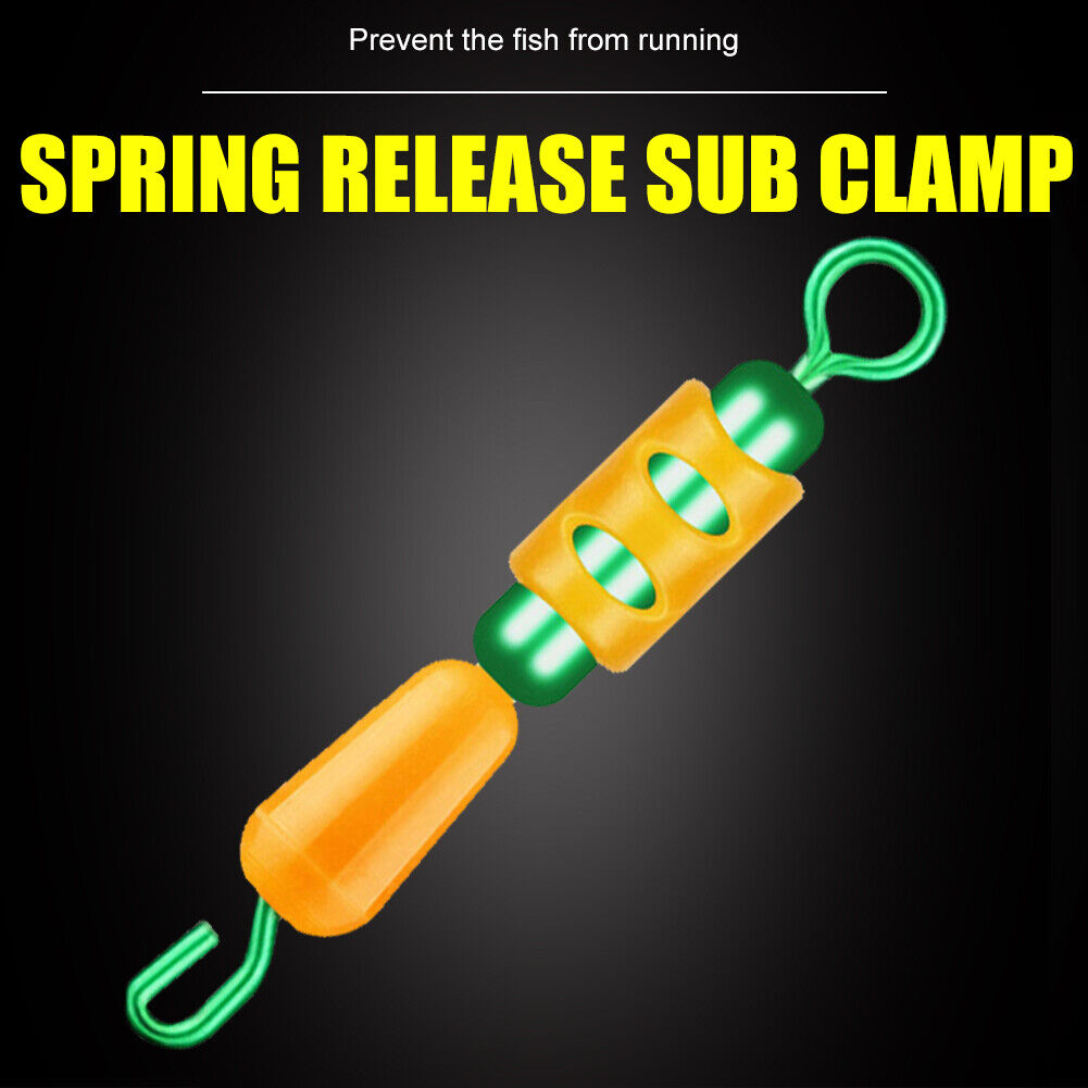 8x Sub Line Clip Silicone Anti Wrap Ring Connector Clamp Fishing Tackle (2)