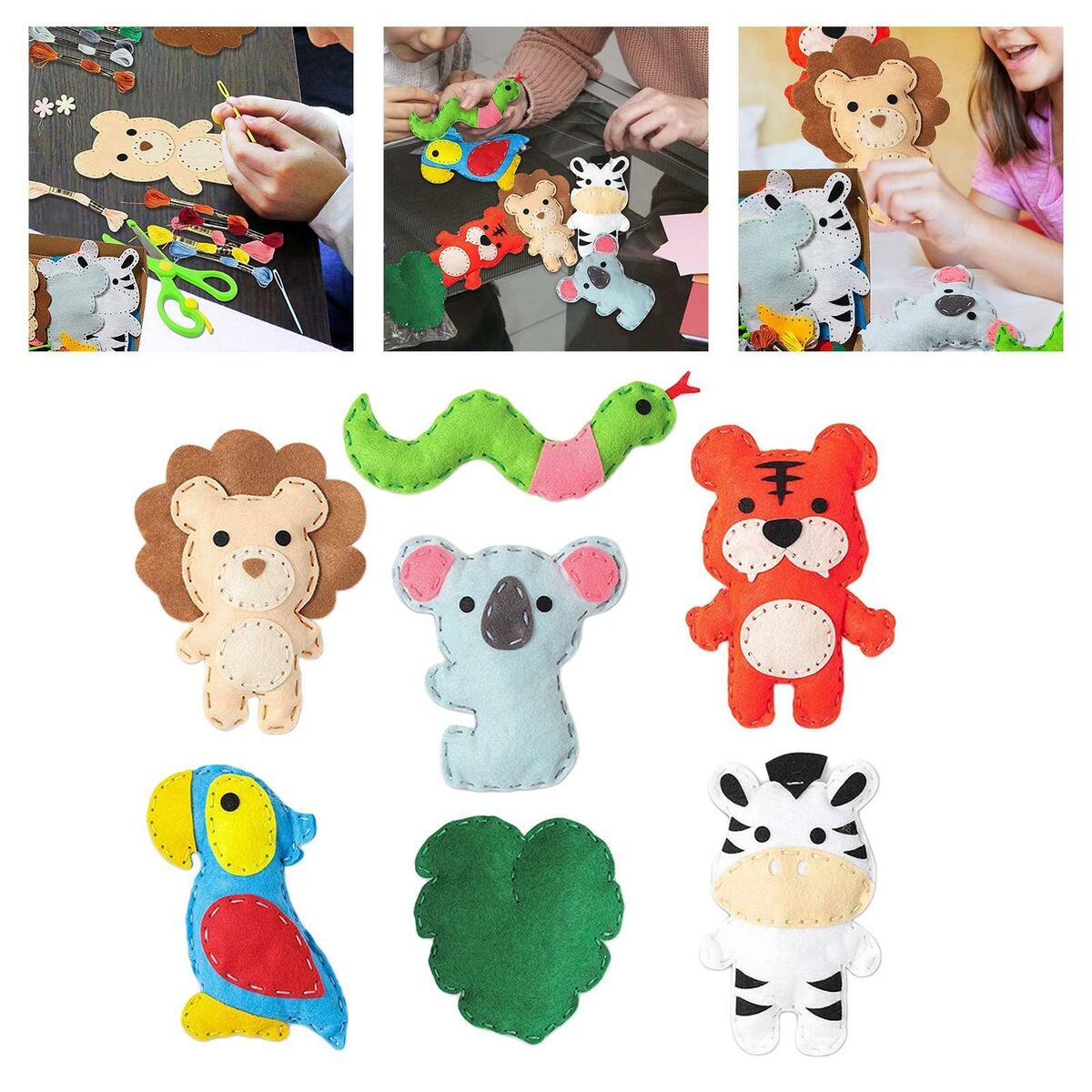 Animals Sewing Craft Kit  Creative   Educational Sewing Set