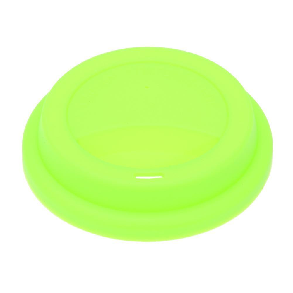 Silicone Insulation Anti-Dust Cup Cover Tea Coffee Sealing Lid Cap(Green)