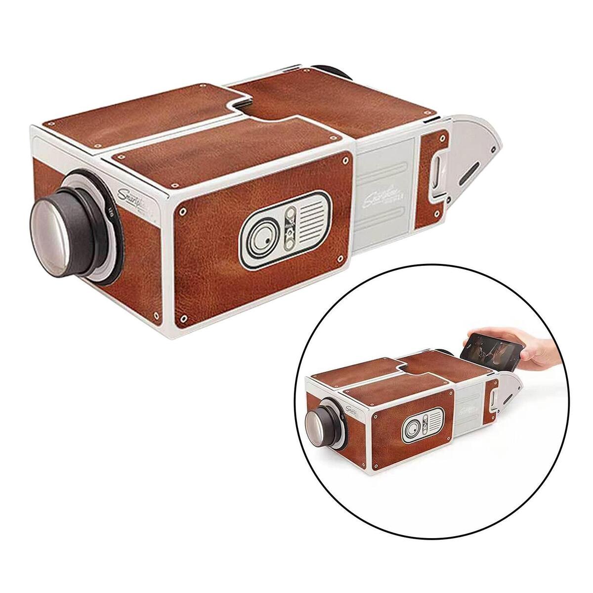 Smart Phone Projector DIY Cardboard Theater Home Cinema Gift for Friends Family
