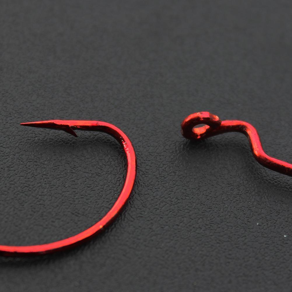 20pcs Barbed Crank Sharp Fishing Hooks Pesca for Soft Bait Tackle 3/0#