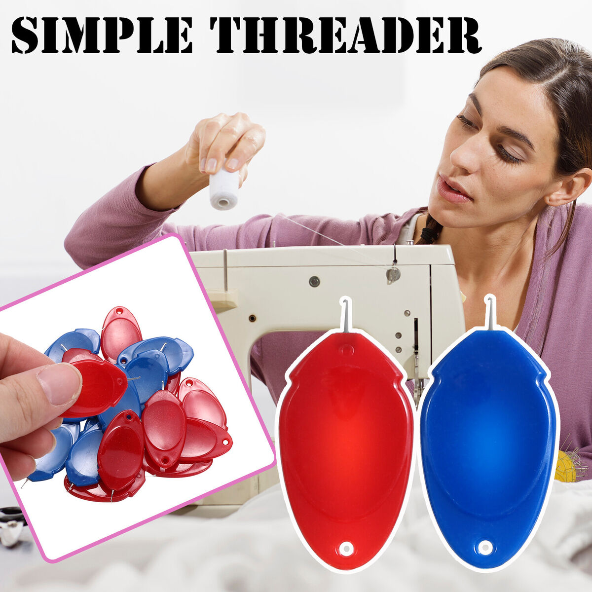 Loop Automatic Self Threading Sewing Needles Sewing Threaders Needle Threader