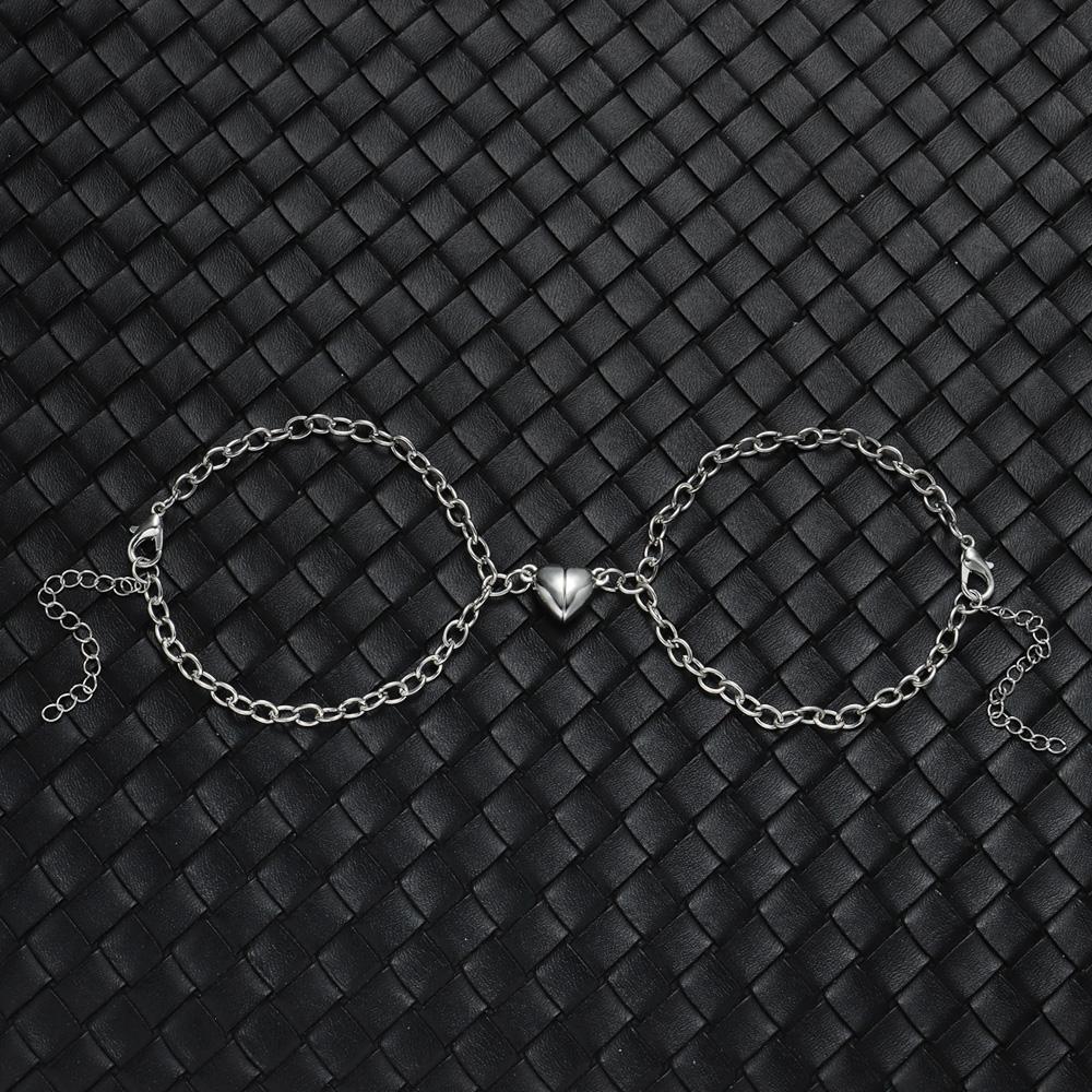 Charm Couples Bracelets Valentine's Day Jewelry Lover Chain Heart Bracelet