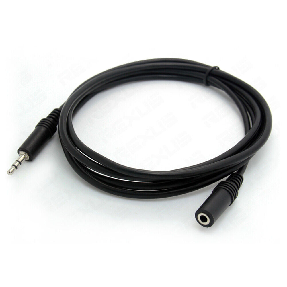 10ft 3.5mm 1/8 Stereo Audio Aux Headphone Cable Extension Cord Male to Fem