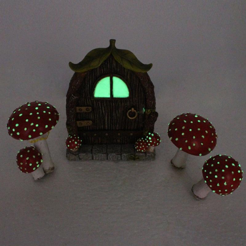 Mushroom Ornament Durable Garden Decoration Indoor Outdoor Ornament Wear Resist