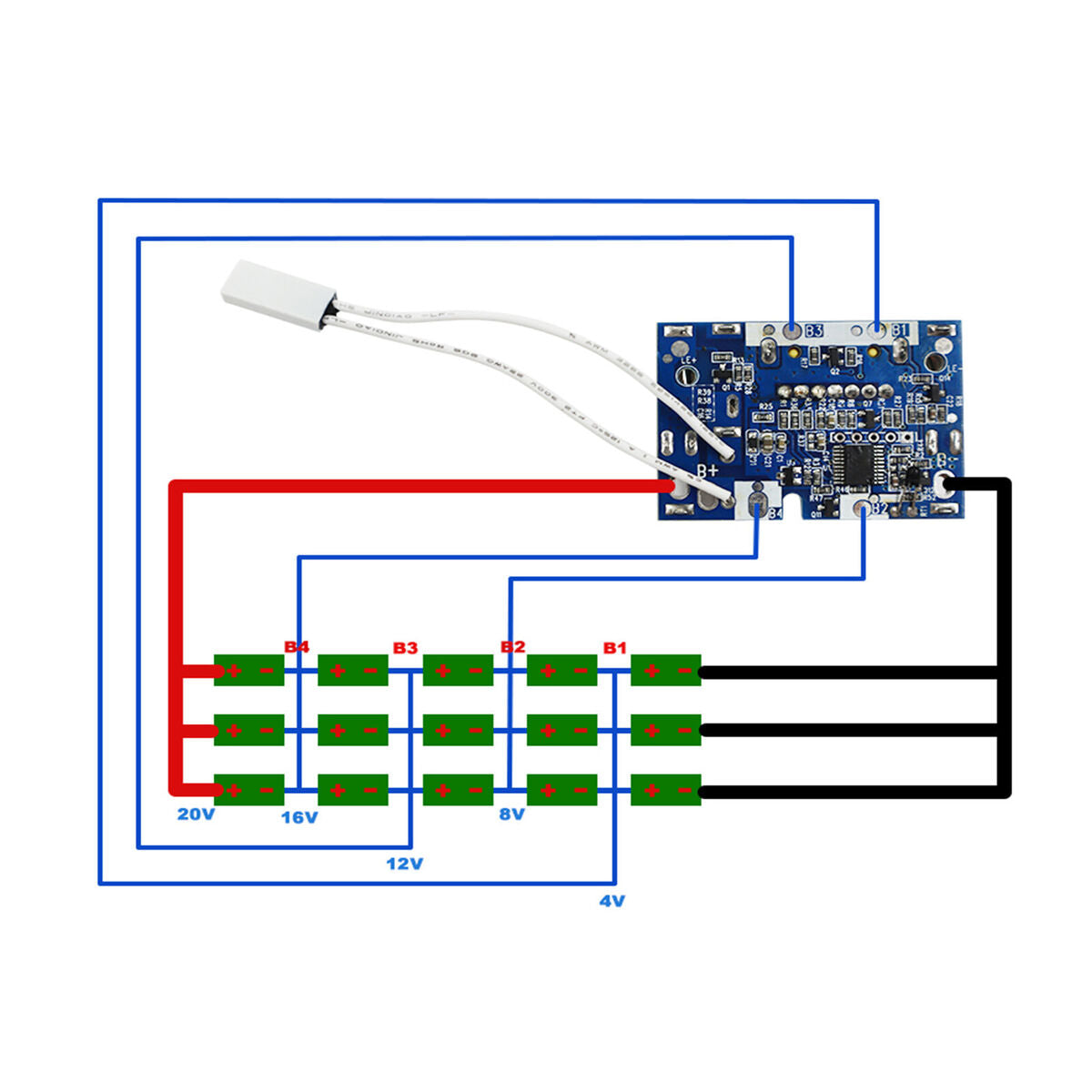 BL1830 Li-Ion Battery PCB Charging Protection Circuit Board for Makita 18V A2UK