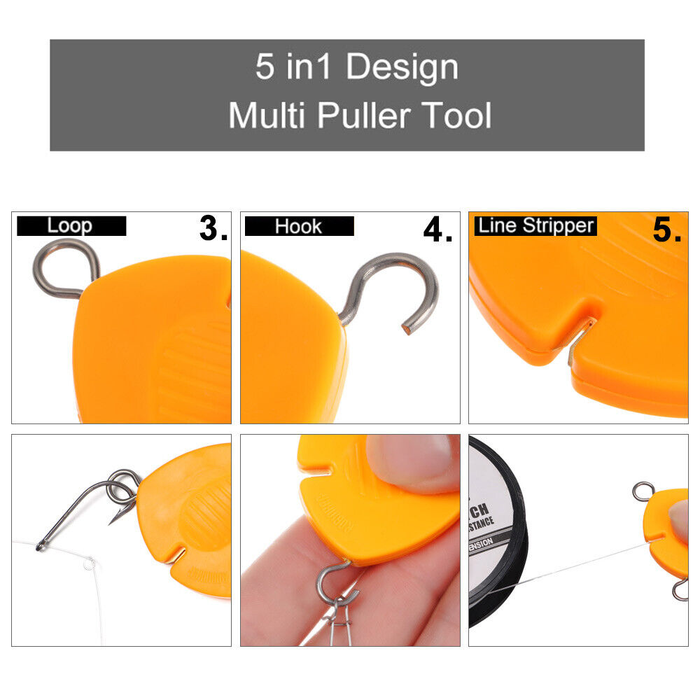 Quick Knot Tying Tool Fast Hook Nail Knotter Fly Fishing Clippers Line Cutter