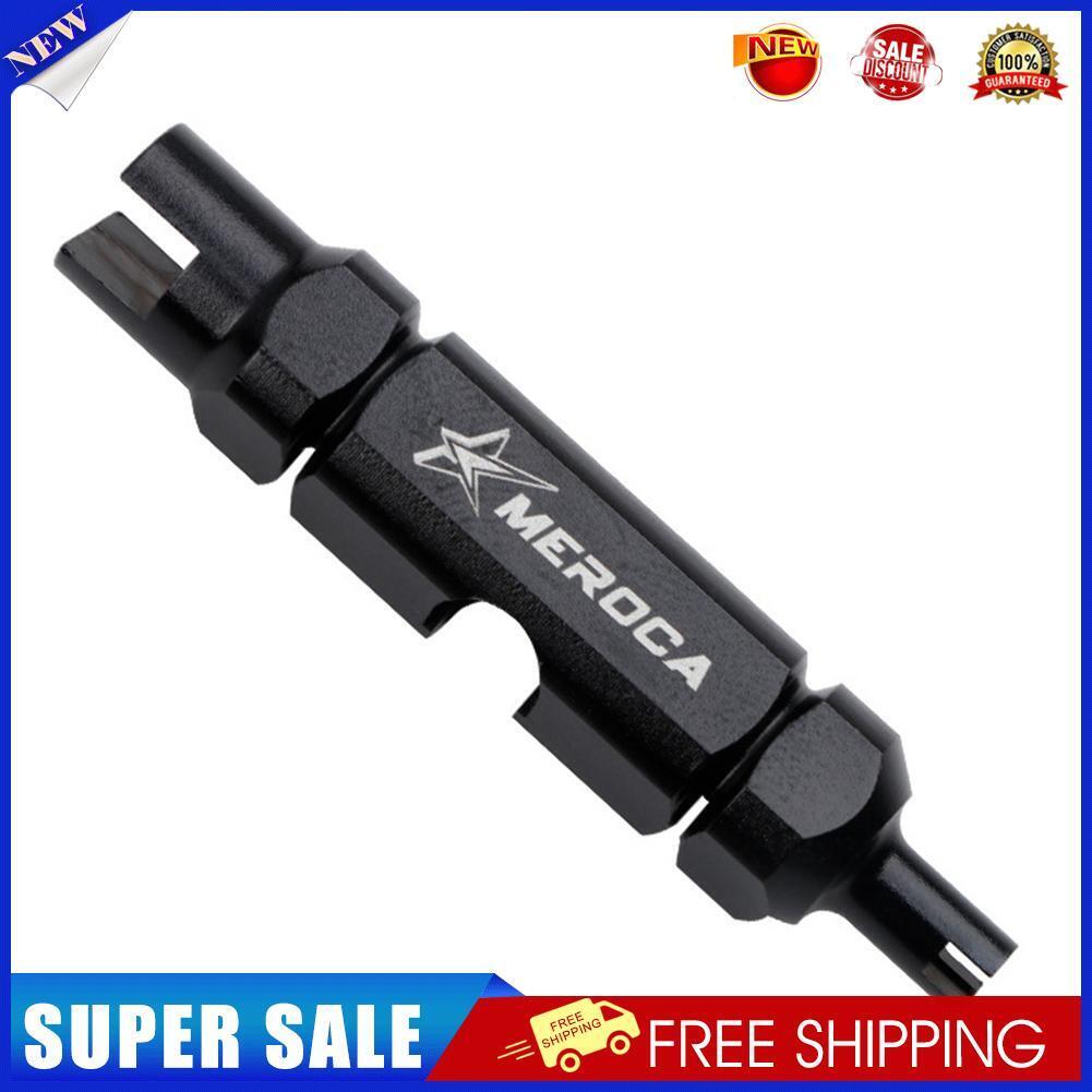 MEROCA Bike American/Presta Valve Core Removal Wrench Repair Tools (Black)