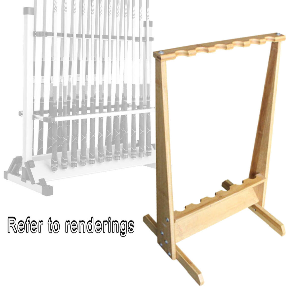 Fishing Rod Rack  Floor Stand Fishing  Holder for Garage