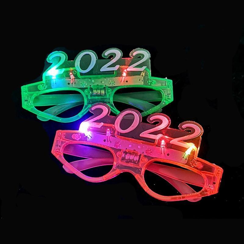 Flashing 2022 LED Glasses Light Up Eyeglasses Eyewear Night Club Bar Halloween