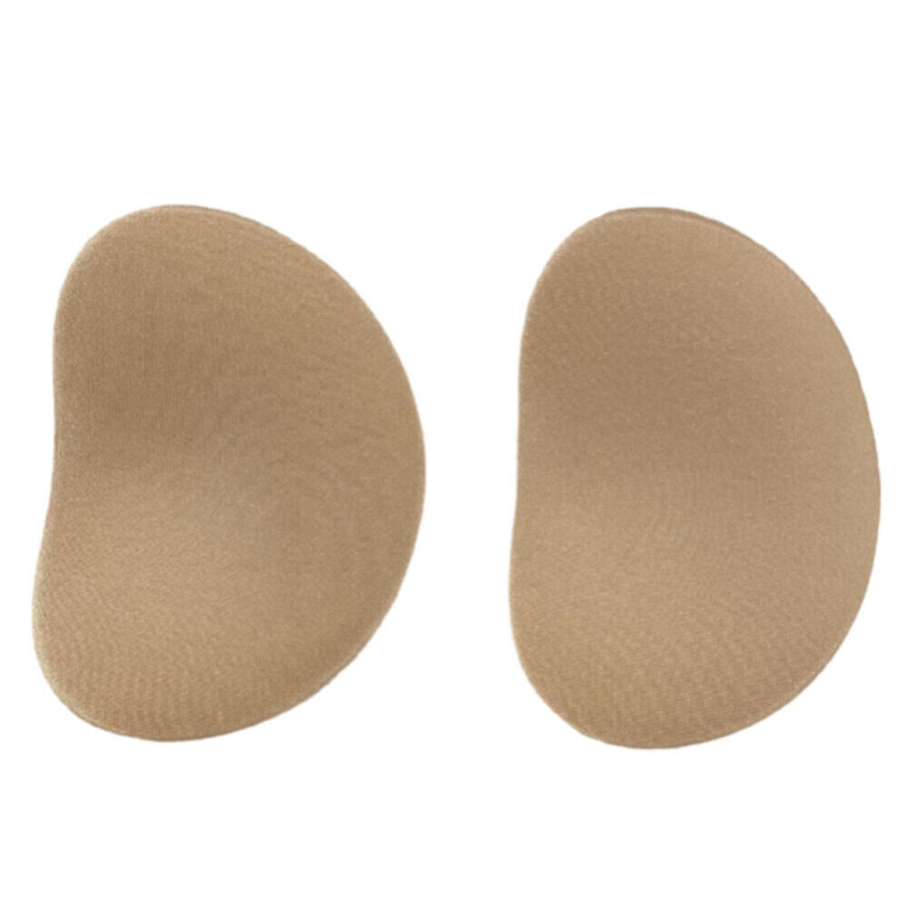 1 Pair Women Bikini Push Up Sponge Bra Pad Breathable Chest Pad (Champagne)