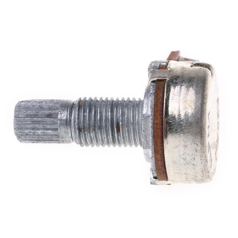 A25K Potentiometer Splined Pot Electric Guitar Bass Effect Amp Tone Volume 18mm