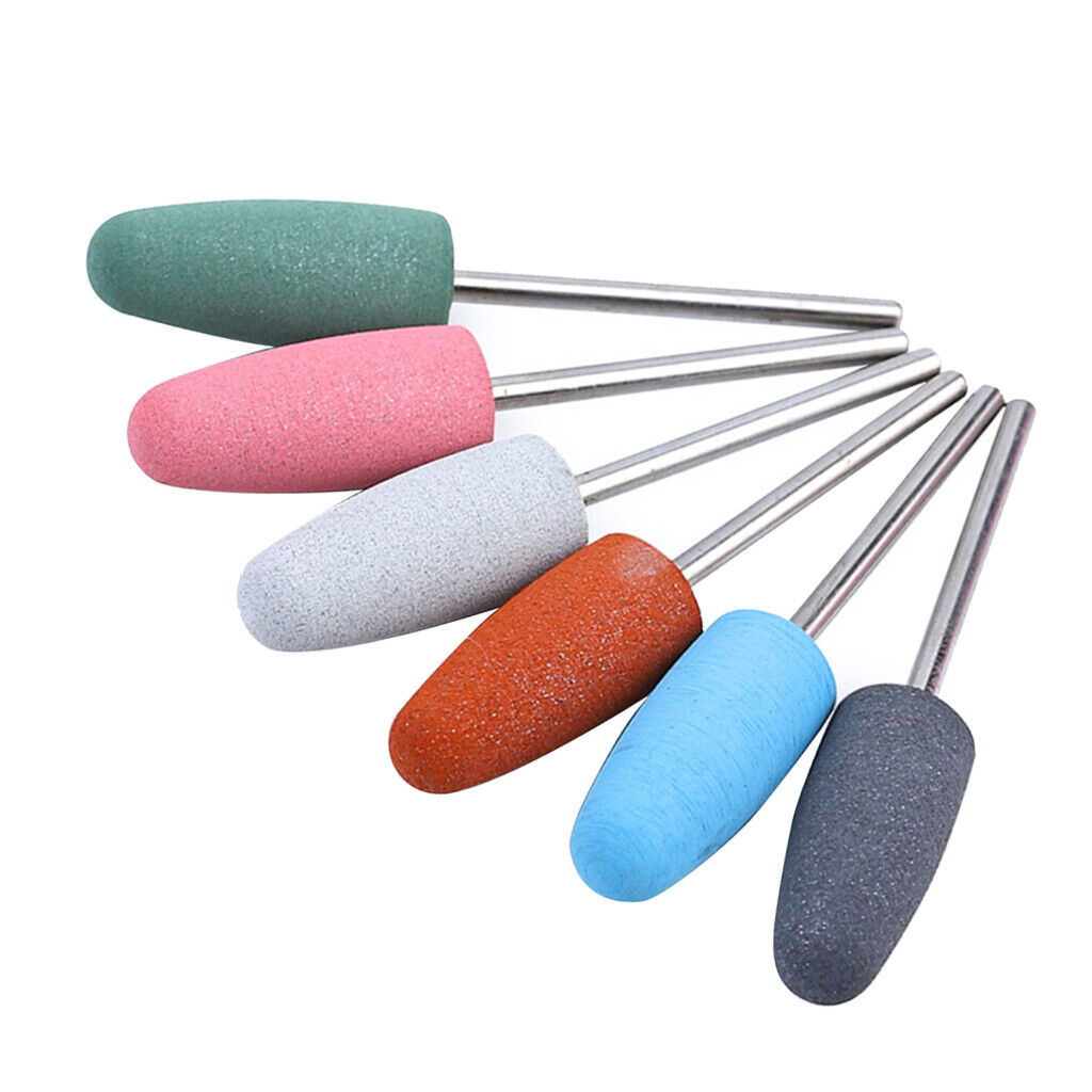 6pcs Silicone Polisher  Nail   For Electric Manicure