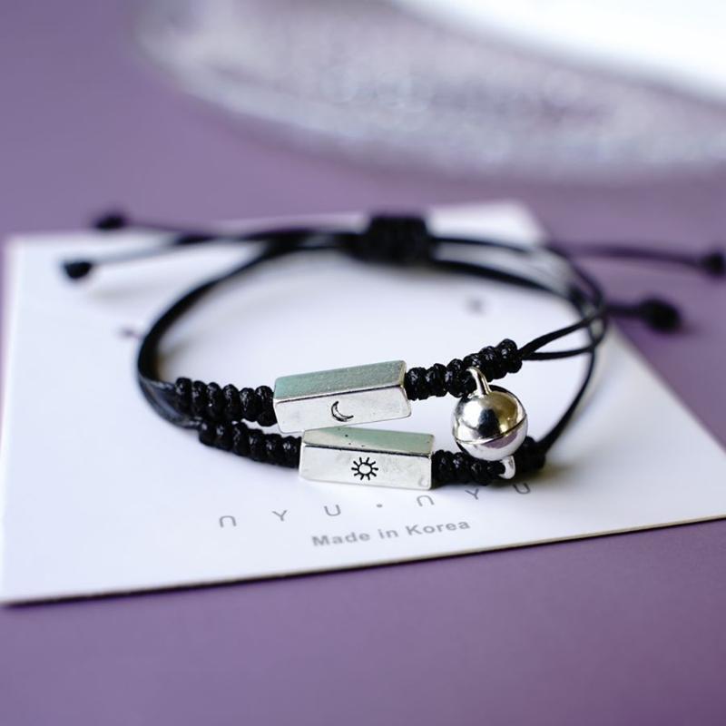 Couple Bracelets Mutual Attraction Pendant With Magnetic Charm Braided Bracelet