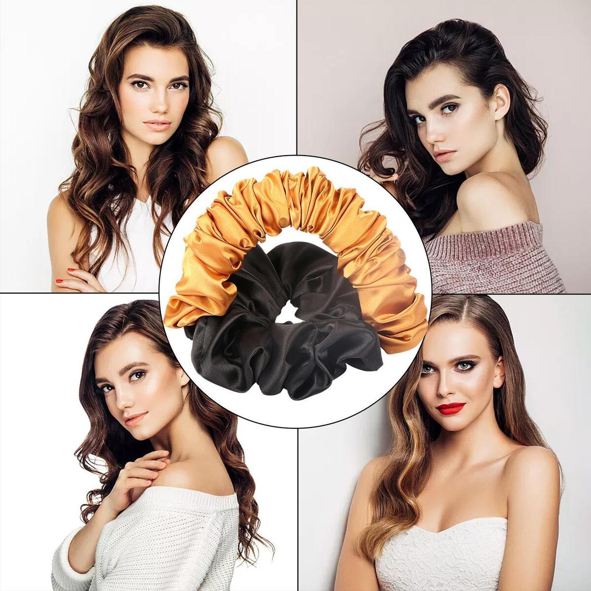 5Pcs Sleep Heatless Curling Rod Hair Curl Rod Hair Wrap Curling Headwear