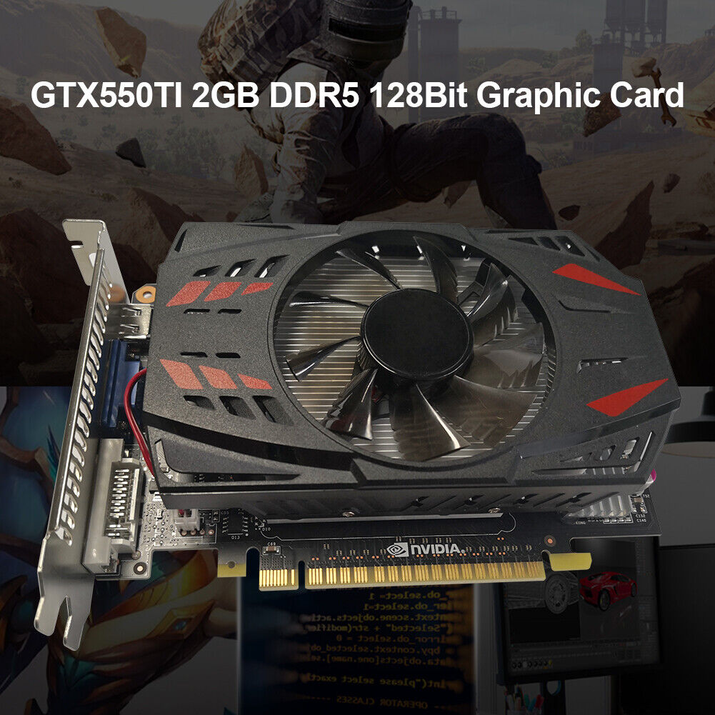 GTX550TI 2GB DDR5 128BIT Gaming Graphics Card with Cooling Fan Video Card