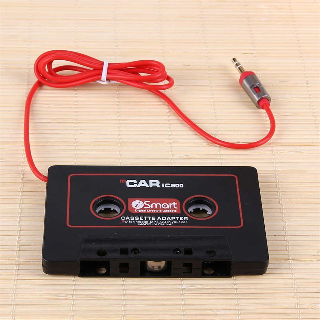 Car Audio Cassette Tape 3.5mm AUX Audio Adapter Converter for MP3 CD DVD