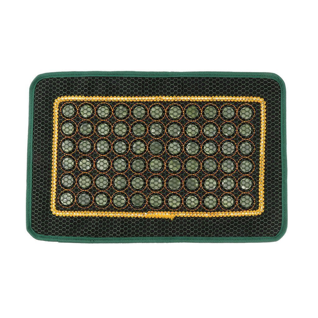 Jade Stone Cooling Summer Pillow Cover Chair Seat Mat for Car Office Home