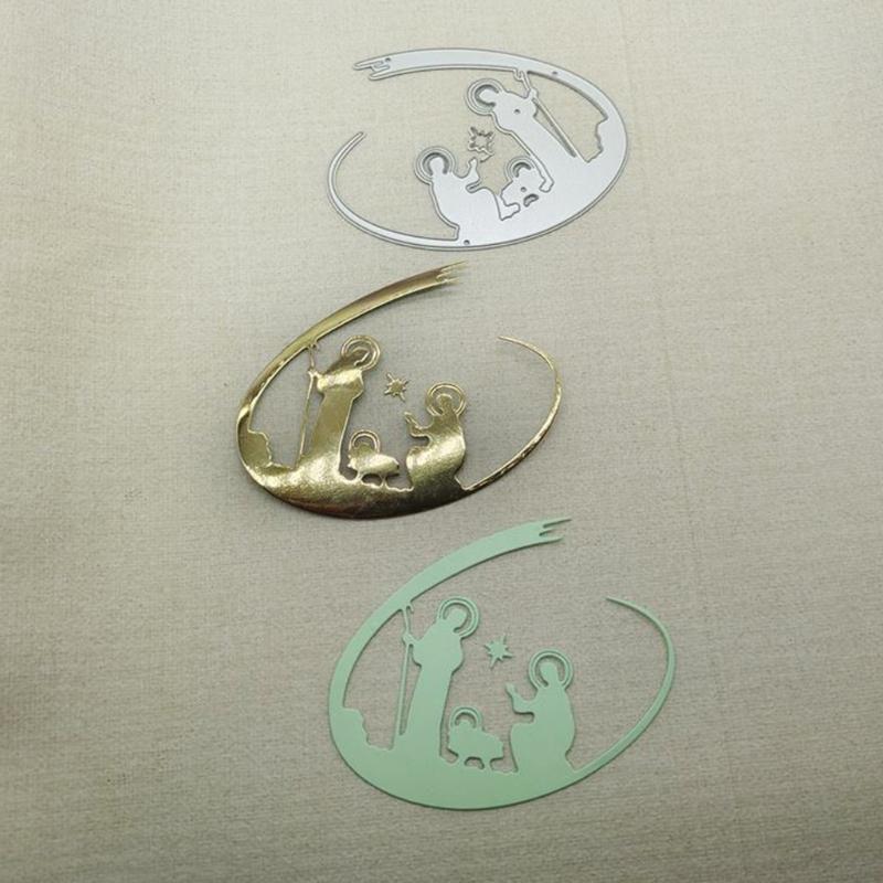 Christmas Jesus Metal Cutting Dies Stencil DIY Scrapbooking Album Paper Template