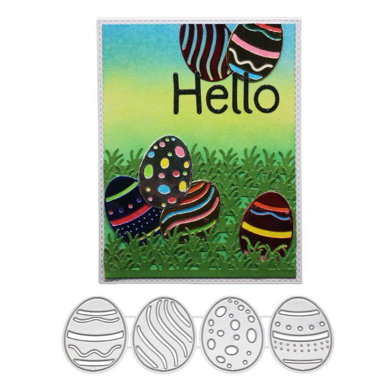 Egg Metal Cutting Dies Stencil DIY Scrapbooking Album Stamp Paper Card Embossing