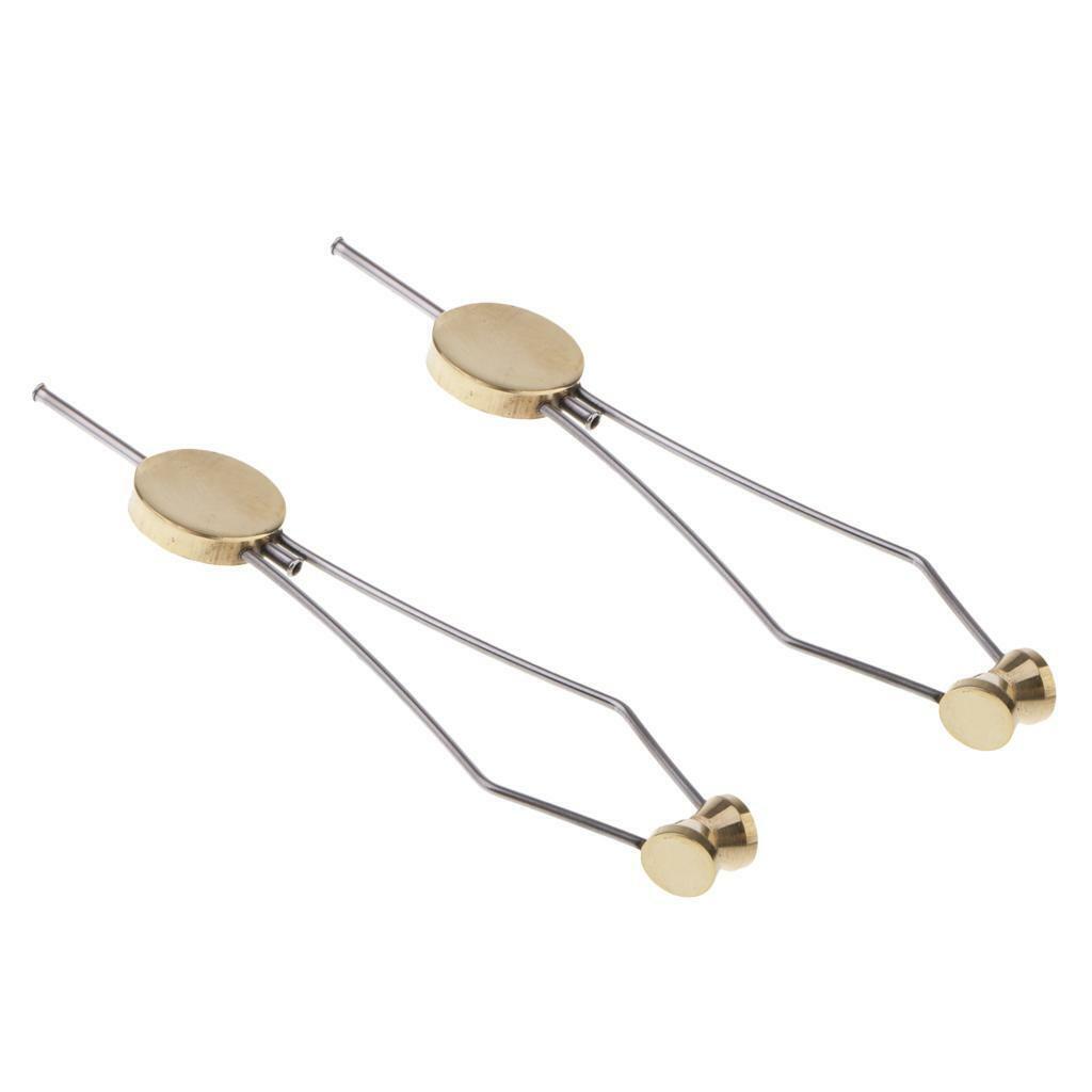 2 Pieces Stainless Steel Fly Tying Bobbin Holder Disc Bobbin Ceramics Holder