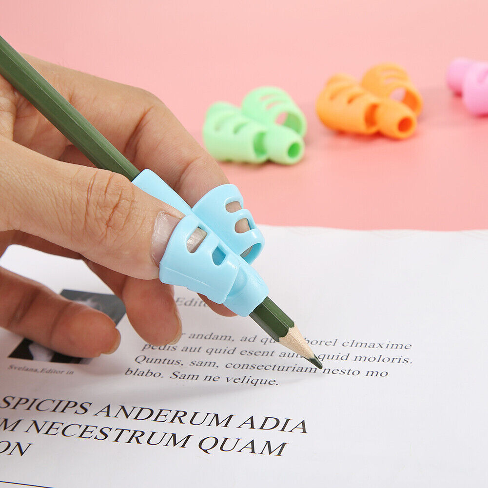 4pcs Hollowed Kids Writing Pencil Holder Pen Grip Posture Correction Tools