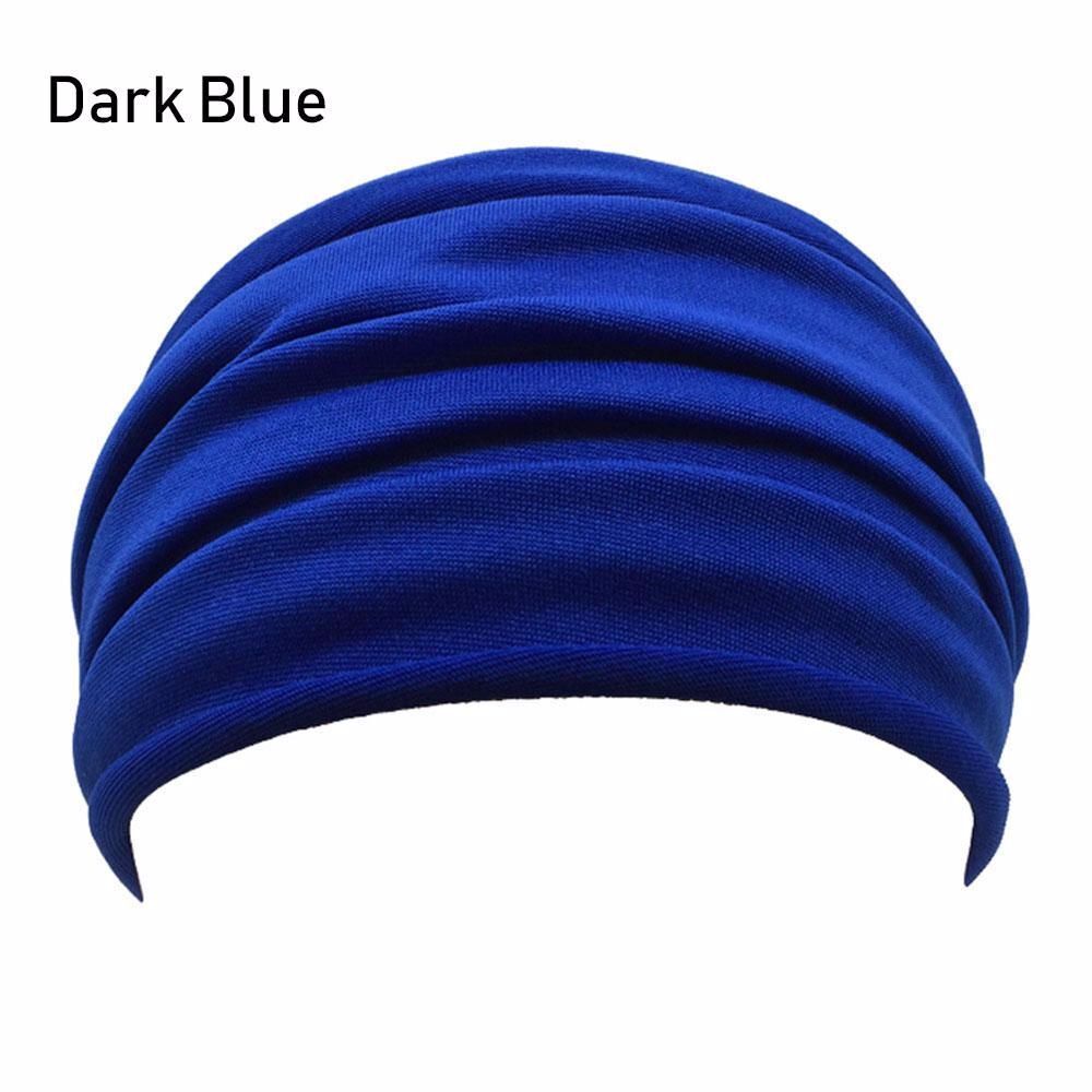 Sports Headband Turban Running Headwrap Fold Yoga Hairband Stretch Hair Band