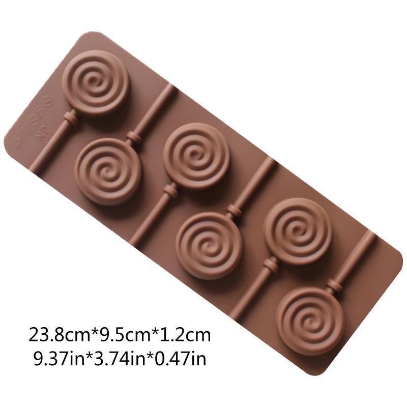 Candy Moulds Round Lollipop Shape Silicone Mold Lollipop Moulds Home DIY Gadgets