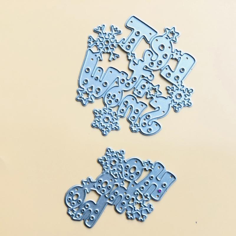 Let It Snow Metal Cutting Dies Stencil Scrapbooking DIY Album Stamp Paper Card