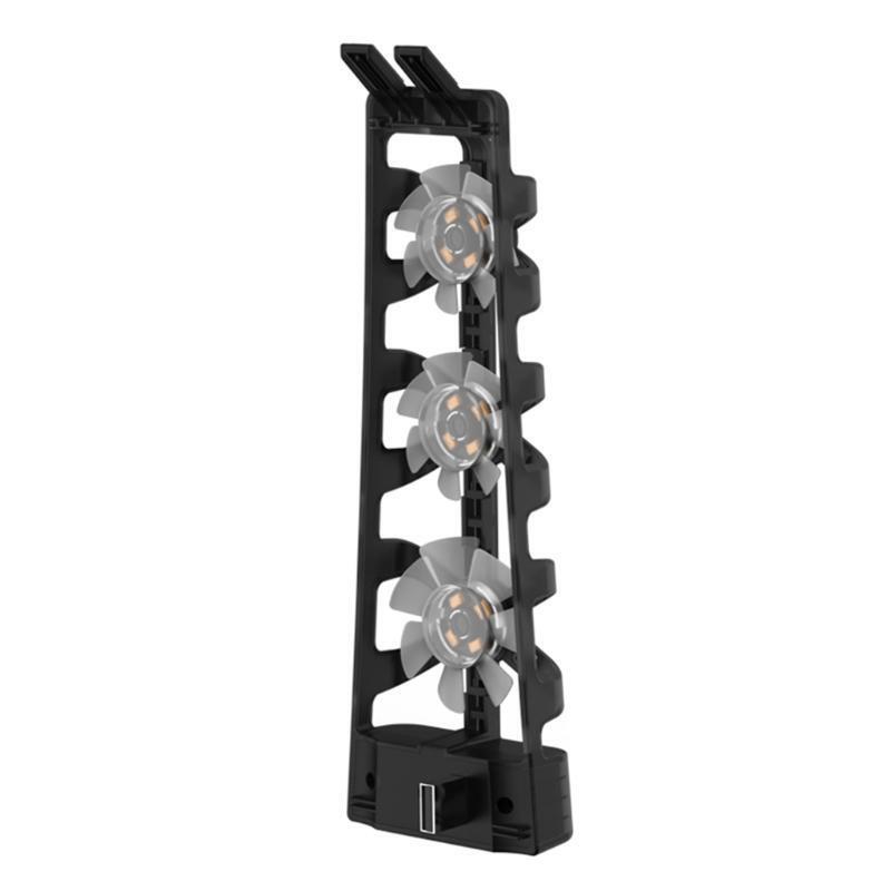 Upgraded Vertical Stand with 3 Cooling Fans & Extra USB Port Fit for PS5