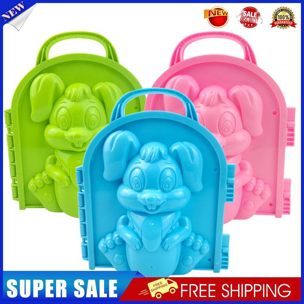 Rabbit Shape Snowball Maker ABS Clip Kids Outdoor Winter Snow Sand Mold
