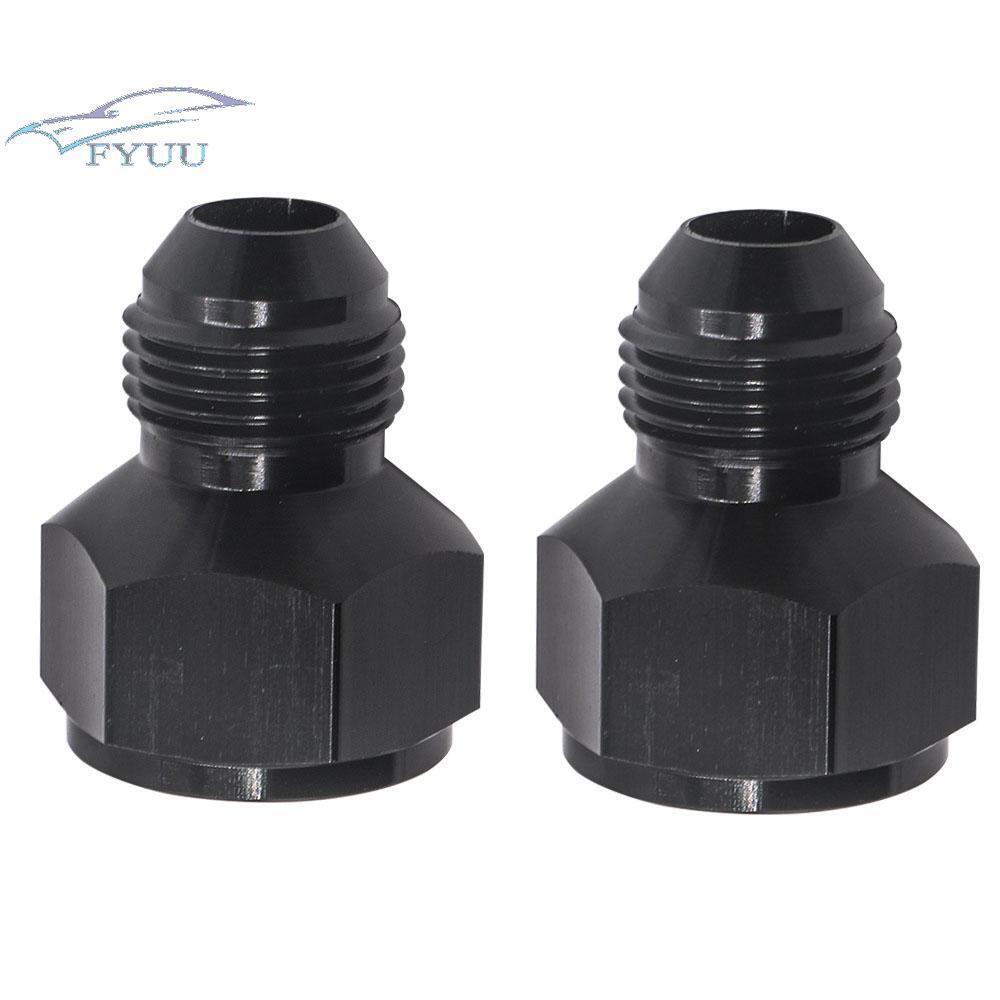 2 Pcs Black Aluminum Alloy 10AN Female to 8AN Male Flare Reducer Fitting Adapter