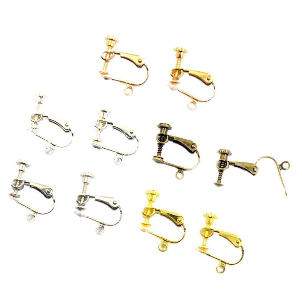 10 Pieces  Earrings Converter  Screw Ear  Findings DIY
