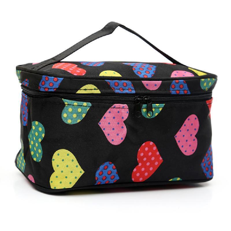 Women Travel Cosmetic Case Toiletry Makeup Handbag Organizer Storage Pouch Bag