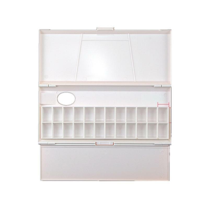 24Grid Folding Moisturizing Watercolor Palette Tray Box for Artist Oil Paint