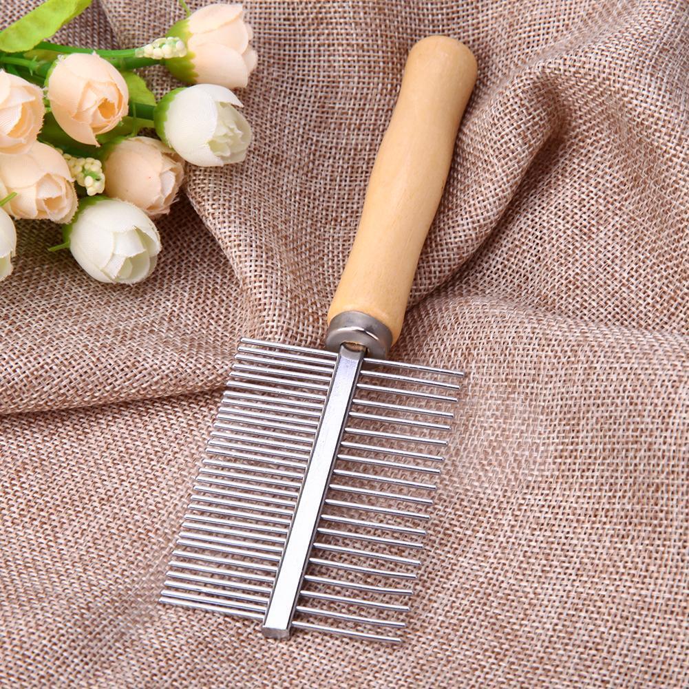 Wooden Handle Pet Comb Dog Cat Combs Hair Rake Comb Pet Grooming Hairbrush