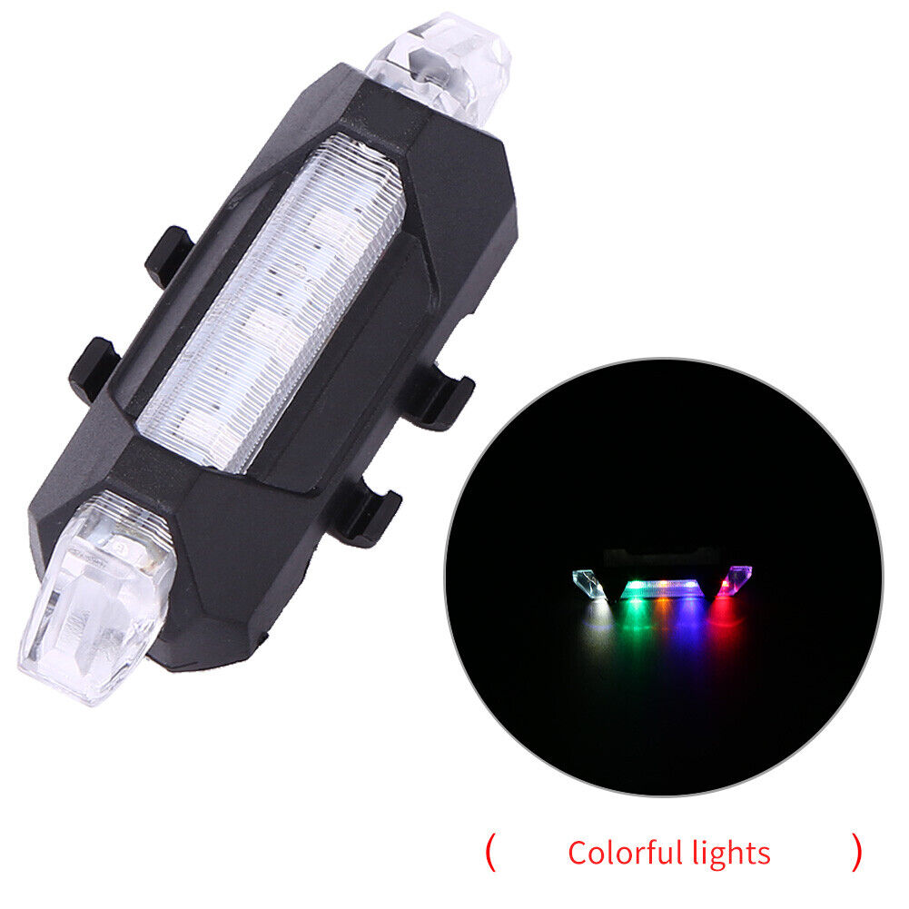2pcs Scooter Taillight LED Highlight Electric Bike Lamp USB Rechargeable