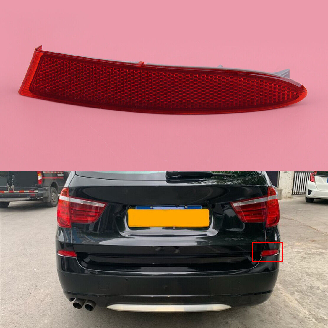 Car Right Rear Bumper Side Marker Reflector Light Red Fit For BMW X3 F25 2011-14