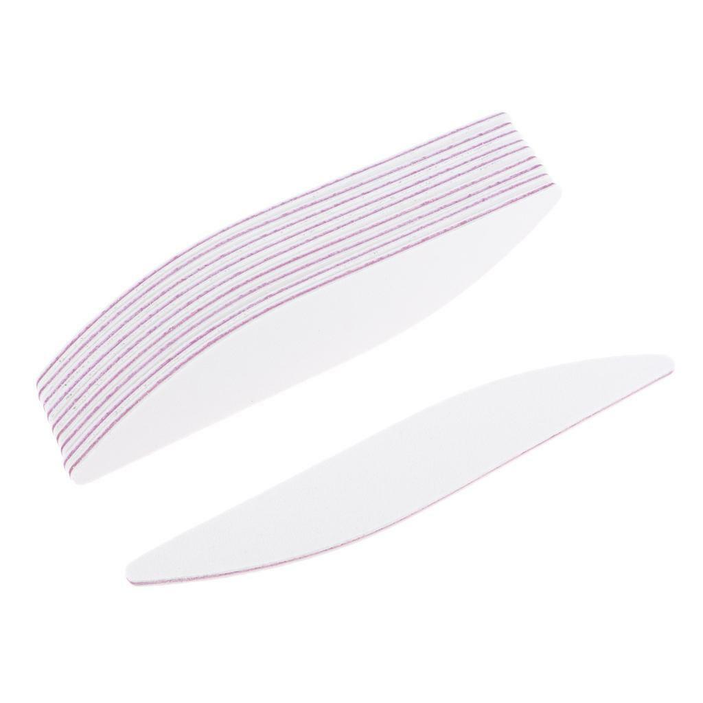 10x 100/180 Grit Nail Files Buffers Emery Board Manicure Polishing Sandpaper
